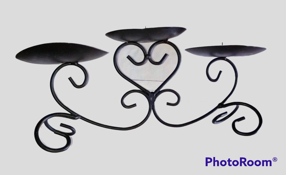 Cast Iron Candle Holder