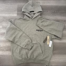 essential hoodie Dark Oatmeal size small