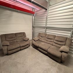 Gray recliner set