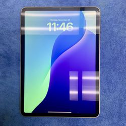 Apple iPad Pro 11 Inch Cracked Screen 4th Gen 256 GB Memory Storage E Reader Tablet Tab Wifi Bluetooth Touchscreen Apps iOS Intelligence USB Face ID 