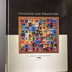 Sensation and perception Textbook