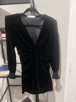 Zara velvet dress