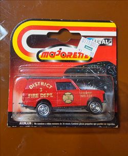 MAJORETTE Range Rover 1/60 Scale No246 District 3 Fire Dept NIB