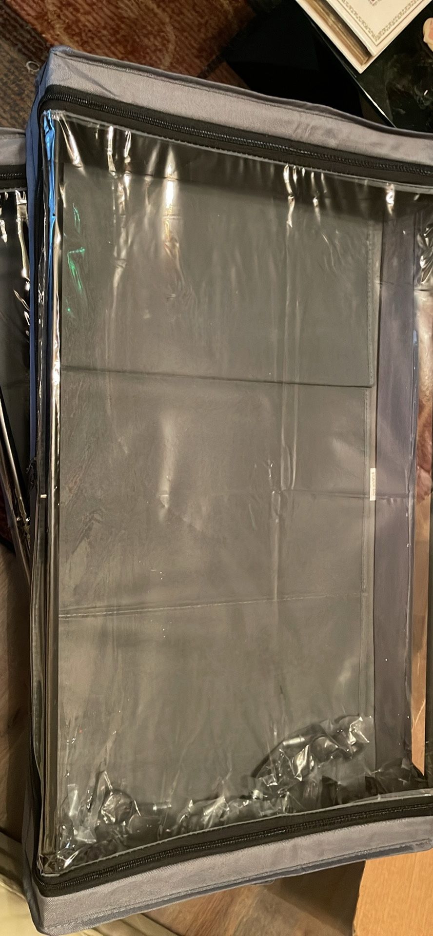 Shoe Rack & Storage Bags W/ Wheels