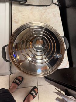 Royal Prestige Stainless 10.5" 26cm Saute Fry Pan w/Lid Italy