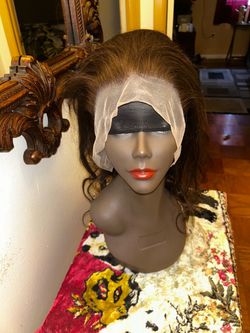Brown Lace Front Wig Wavy Hair