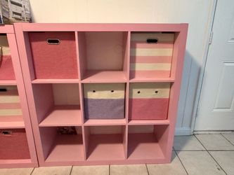 Two cube storage units