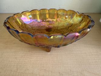 Vintage Glass Serving Bowl