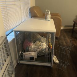 Dog Cage With A Doorway Divider 