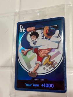 2026 Dodgers x One Piece Night Promo Card Monkey D Luffy
