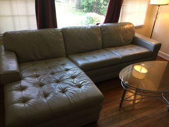 Havertys Leather Sectional