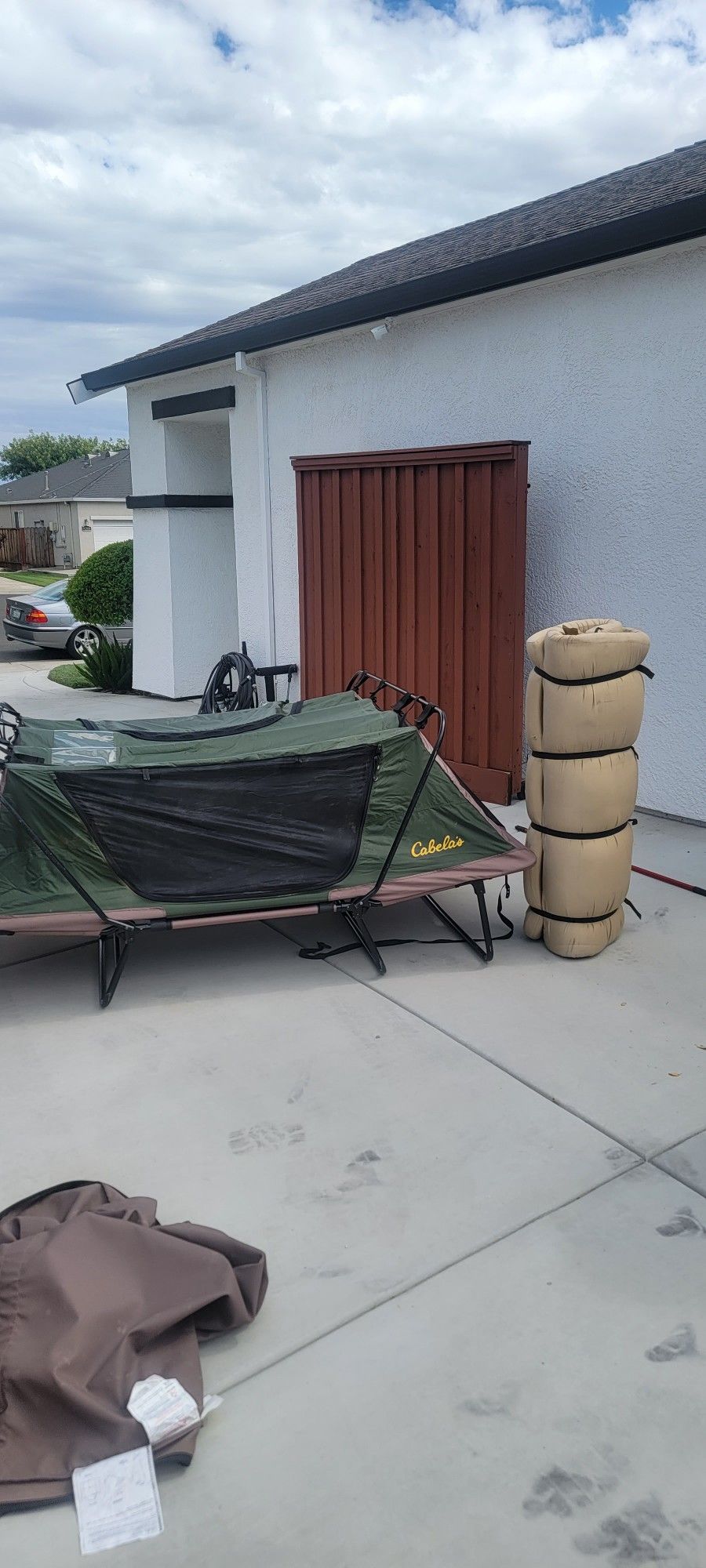 CABELAS Deluxe Double Camping Tent Cot And Mattress for Sale in