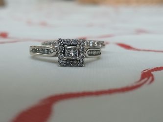 Diamond Engagement Ring/wedding Band 