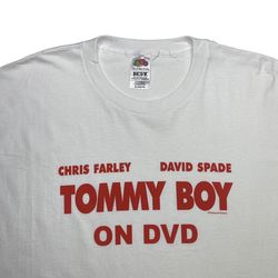 Vintage 90s Tommy Boy movie DVD promo shirt 
