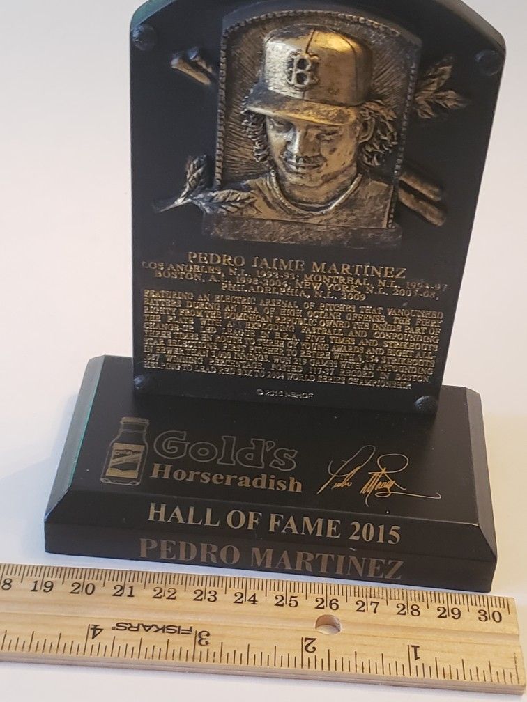 Pedro Martinez Hall Of Fame 2015 Mini Plaque