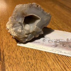 Geode Agate And Cave Of Crystals / Paperweight / Natures Finest