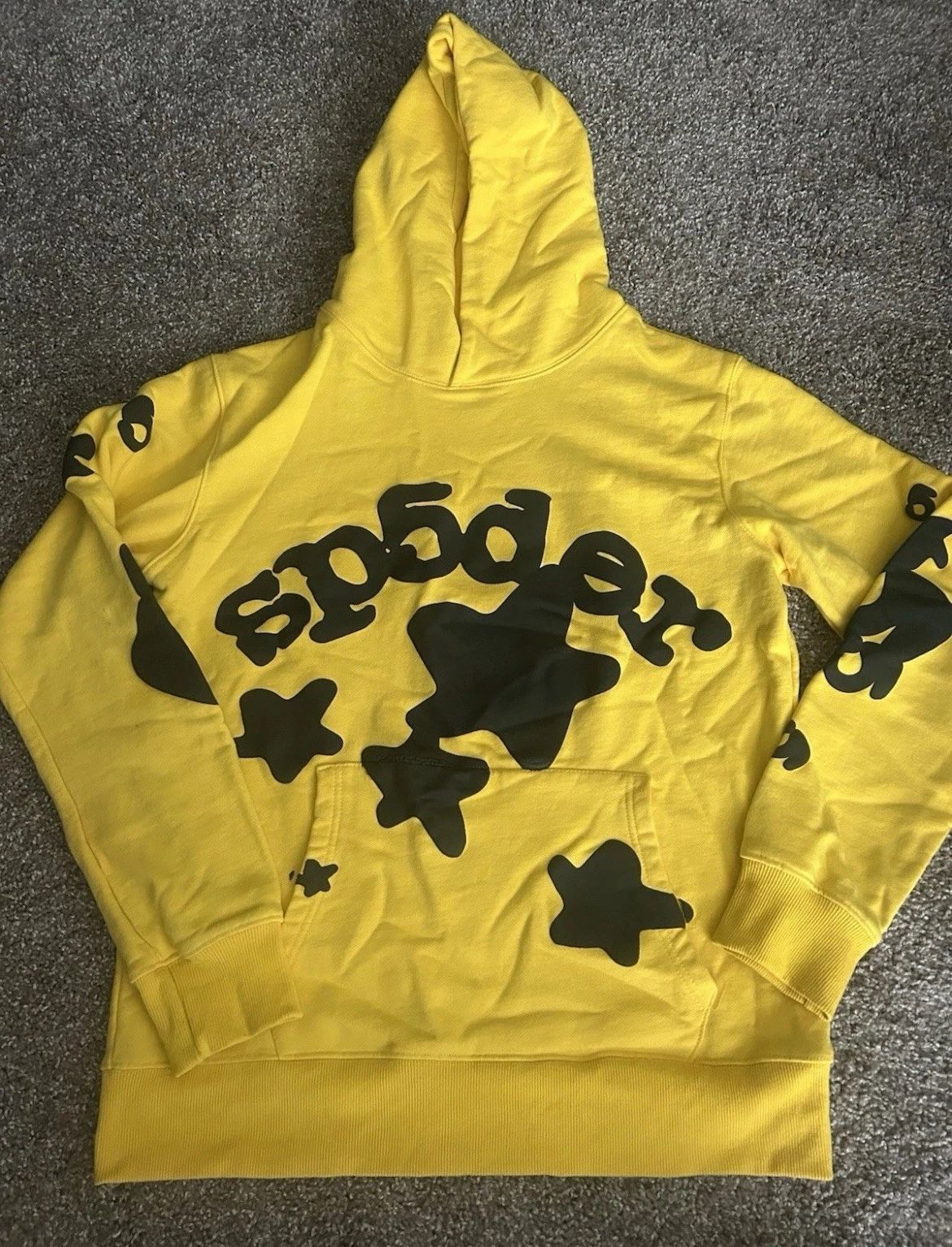 Sp5der Hoodie Beluga Gold