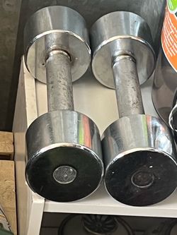 Chrome Dumbbell Pair
