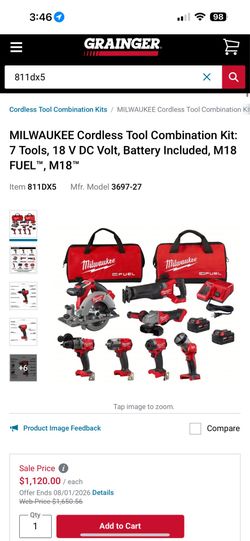 Milwaukee FUEL 7 tool kit