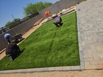 Paver and turf