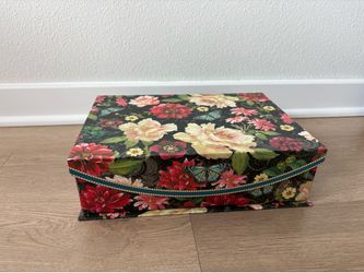 $10 for (1) Black Floral Butterfly Storage Home Organization Box