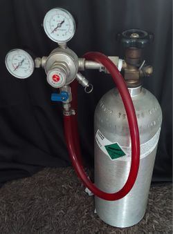 Carbonation Tank Plus Gauges