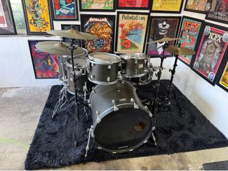 Pork pie drum kit zildjian cymbals Mapex hardware