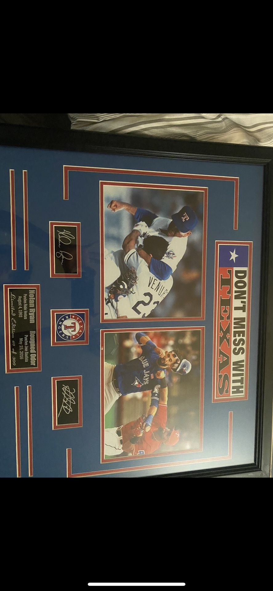 Signed Nolan Ryan and roughed odor 