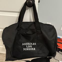 Assholes live Forever duffle Bag Bundle