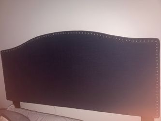 Navy blue headboard