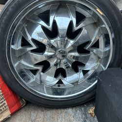 24” Rims And Tires