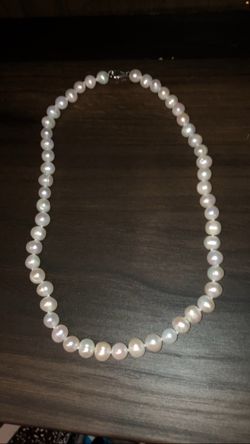 16” AAA Grade Pearl Necklace – 925 Sterling Silver Clasp