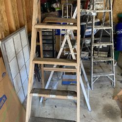 Ladder And Hand Truck And Cast Iron Tub And More 