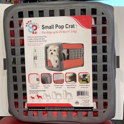 Small Pop Crate Kennel, Leash and Dog Treats