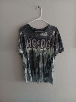 AC/DC Tie-Dye Graphic Band T-Shirt