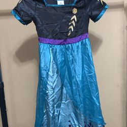 Disney Store Frozen 2 Queen ANNA Deluxe Nightgown Only Sz 5/6 Costume (NO CAPE)