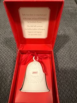 Hallmark Keepsake Porcelain Dated 2007 Bell Christmas Ornament - New in Box