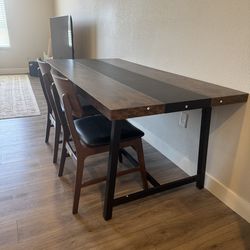 Dining table and chairs