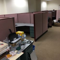 Office Cubicles-Desks-Mini File Cabinet Stations