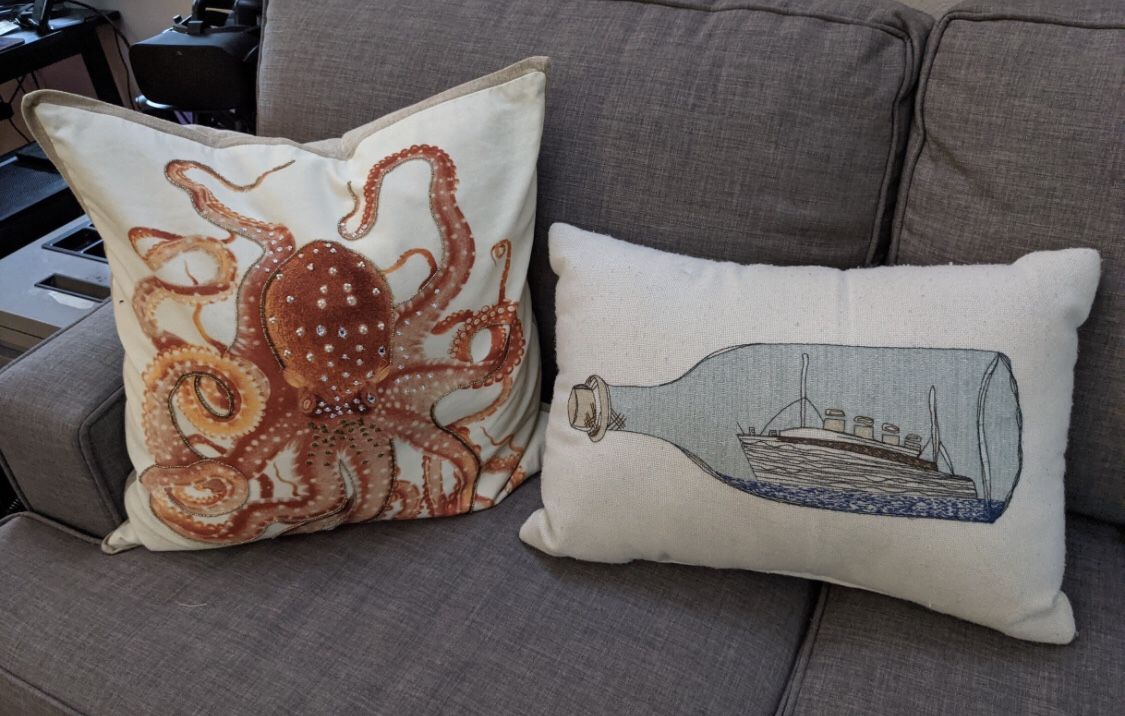 Pottery barn octopus clearance pillow