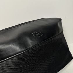 Christian Dior Black Travel Toiletry Essentials Makeup Pouch NEW 
