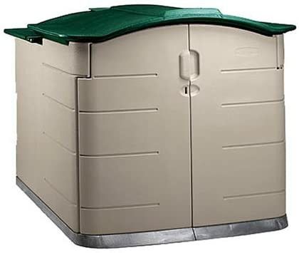 Rubbermaid Slide Top Storage Shed For Mowers, Bikes, And Other Lawn Maintenance Equipment
