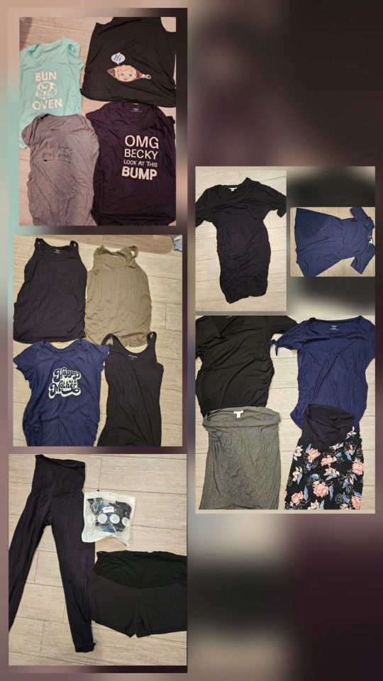 Large Extra Large Maternity Clothes Lot Motherhood Dresses Shirts Skirts Dresses