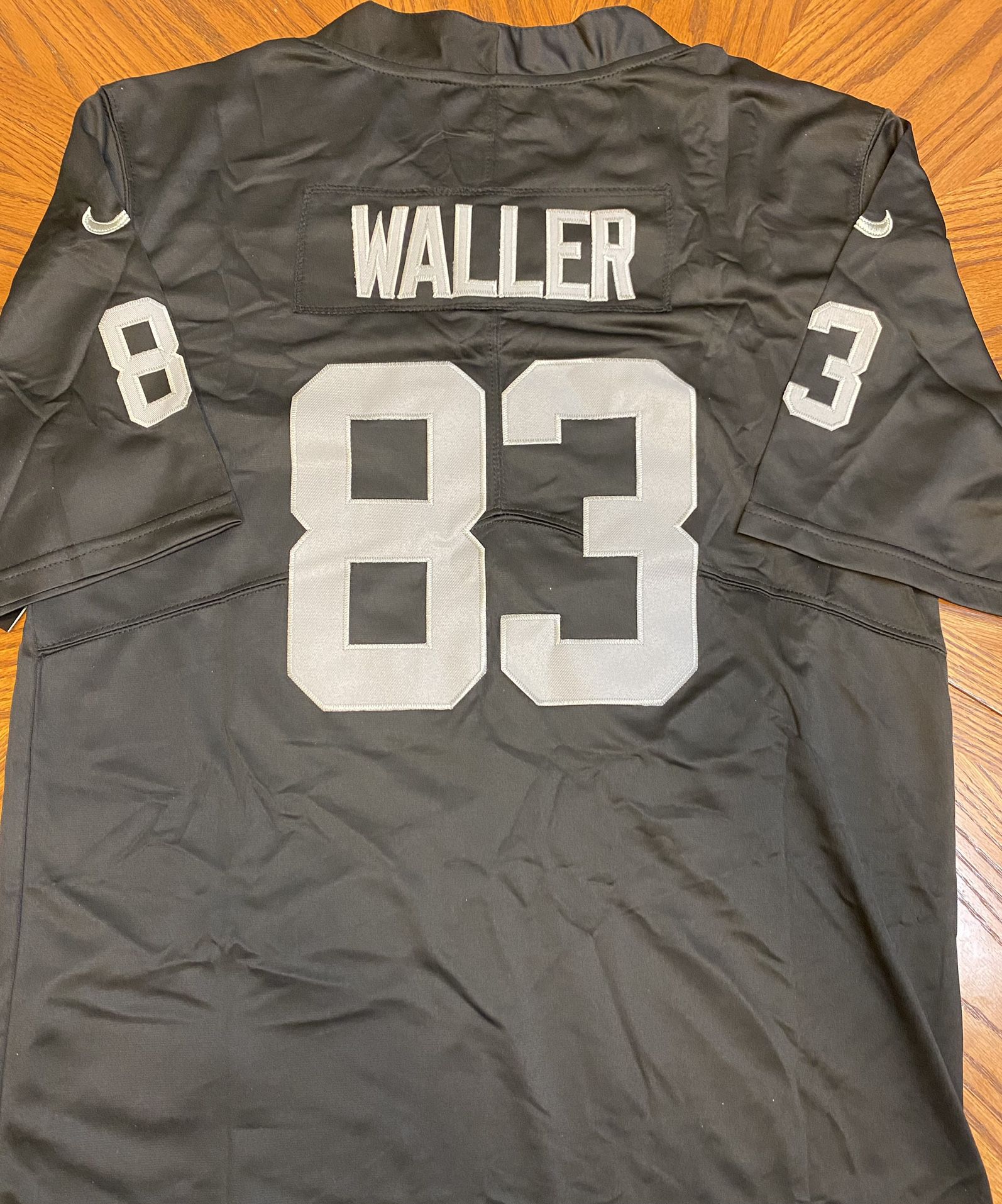 Raiders Waller Jersey Home Black Men’s Small XL 2x 3x Brand New Stitched 