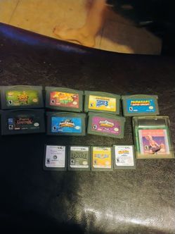 Game boy games, and , ds games