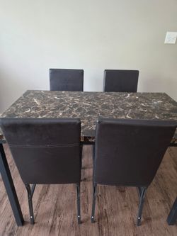 Dining table with 4 chairs