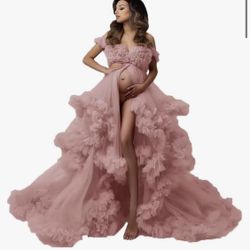 Tulle Maternity Dress 