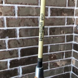 Vintage St. Croix Fiberglass Fishing Pole with Wooden Handle 6 1/2