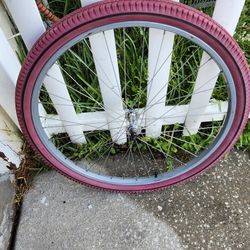 26 Inch Front Wheel With Good Tube And Tire