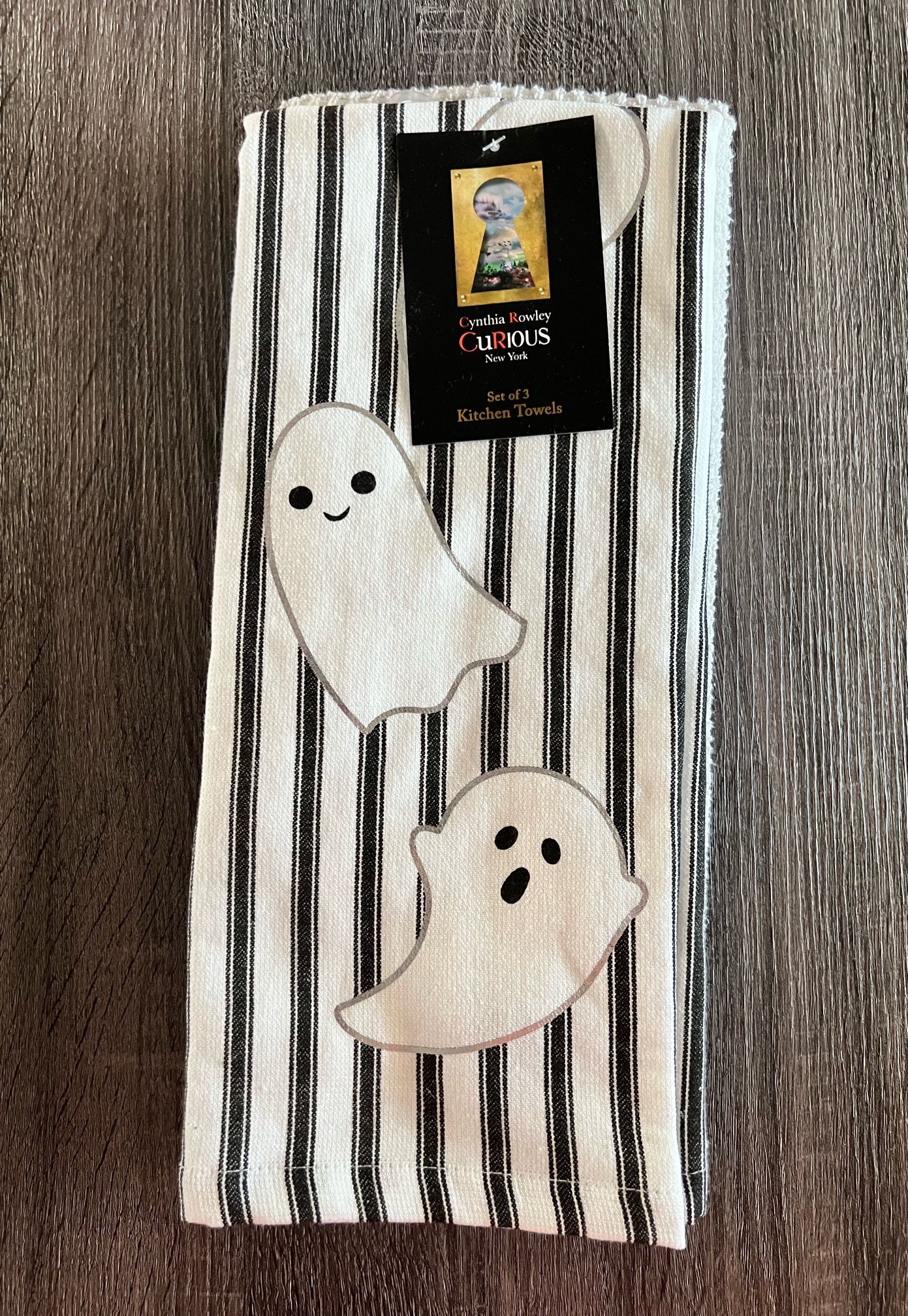 Cynthia Rowley Curious Halloween Goth Ghost Kitchen Dish Towels Gothic  Black White for Sale in Vancouver, WA - OfferUp